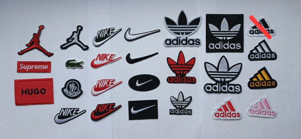 Naprasownaka naszywka markowe Nike hugo