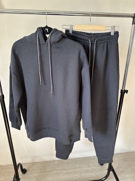 РОЗПРОДАЖ! Жіночий зимовий костюм оверсайз на флісі: худі + джогери