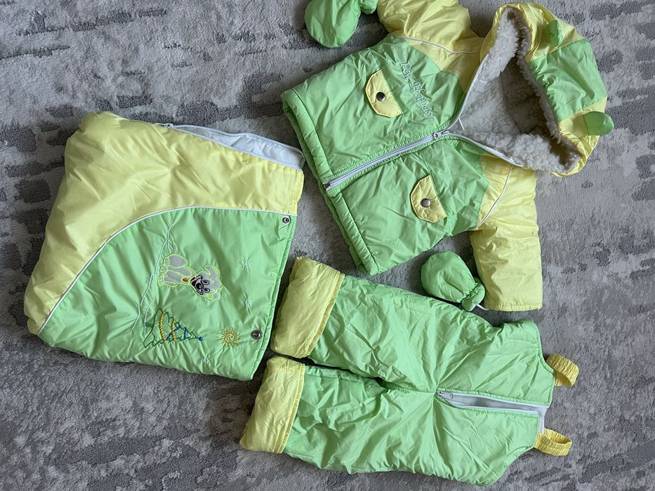 Конверт для немовлят 3в1 зимовий комбінезон 1рік