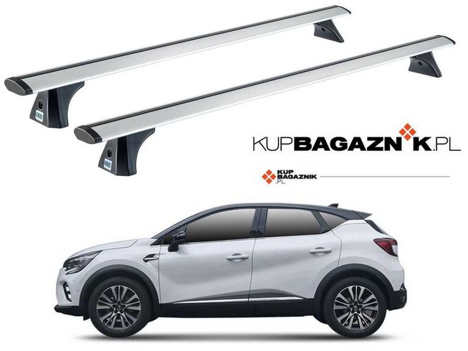 Bagażnik dachowy Renault CAPTUR II 2019 do 2025 bazowy relingi belki