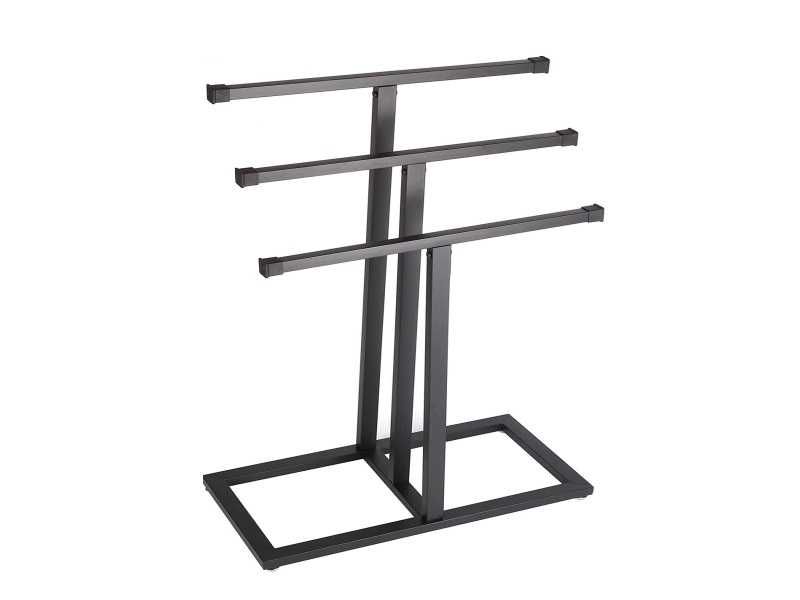 3-poziomowy wolnostojący wieszak na ręczniki, metalowy, antykorozyjny