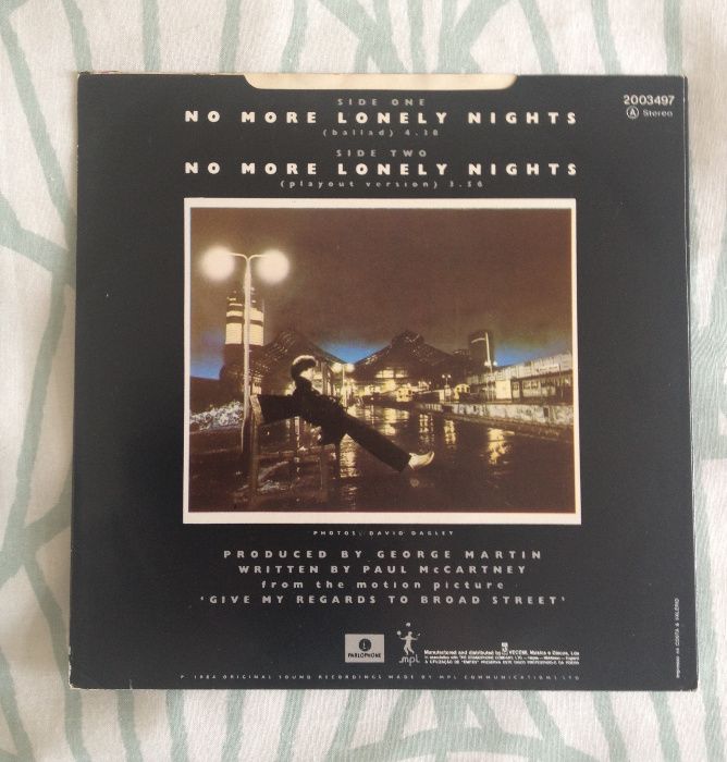 Disco Vinil Paul McCartney "No More Lonely Nights"