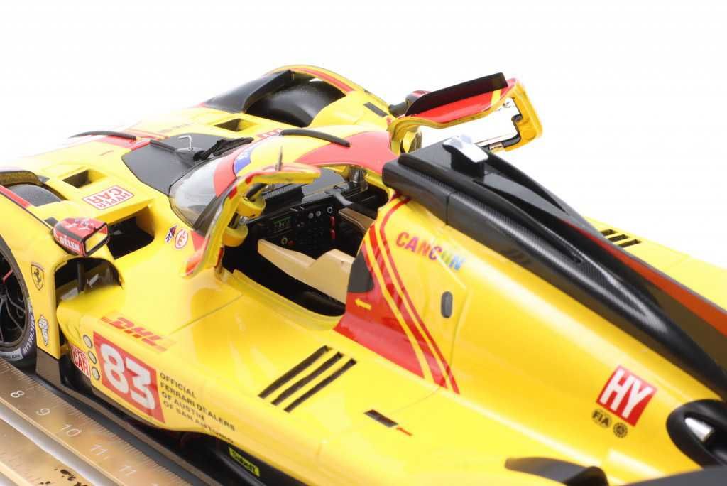 Model 1:18 Bburago Ferrari 499P #83 WEC Qatar 2024 Kubica/Shwartzman