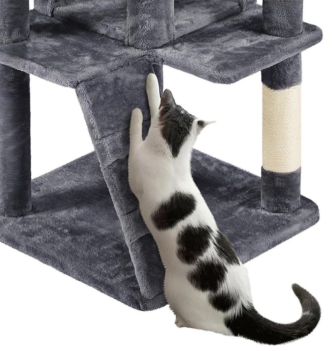 Wielopoziomowy drapak dla kota z legowiskami i budkami 175 cm