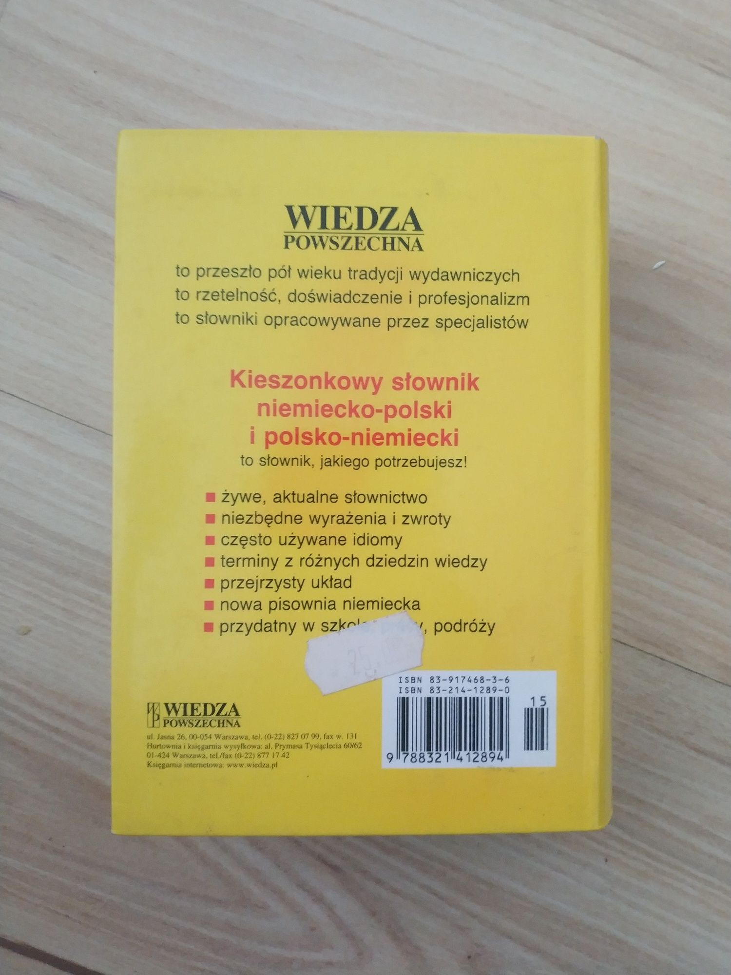 Kieszonkowy słownik niemiecko polski, polski niemiecki