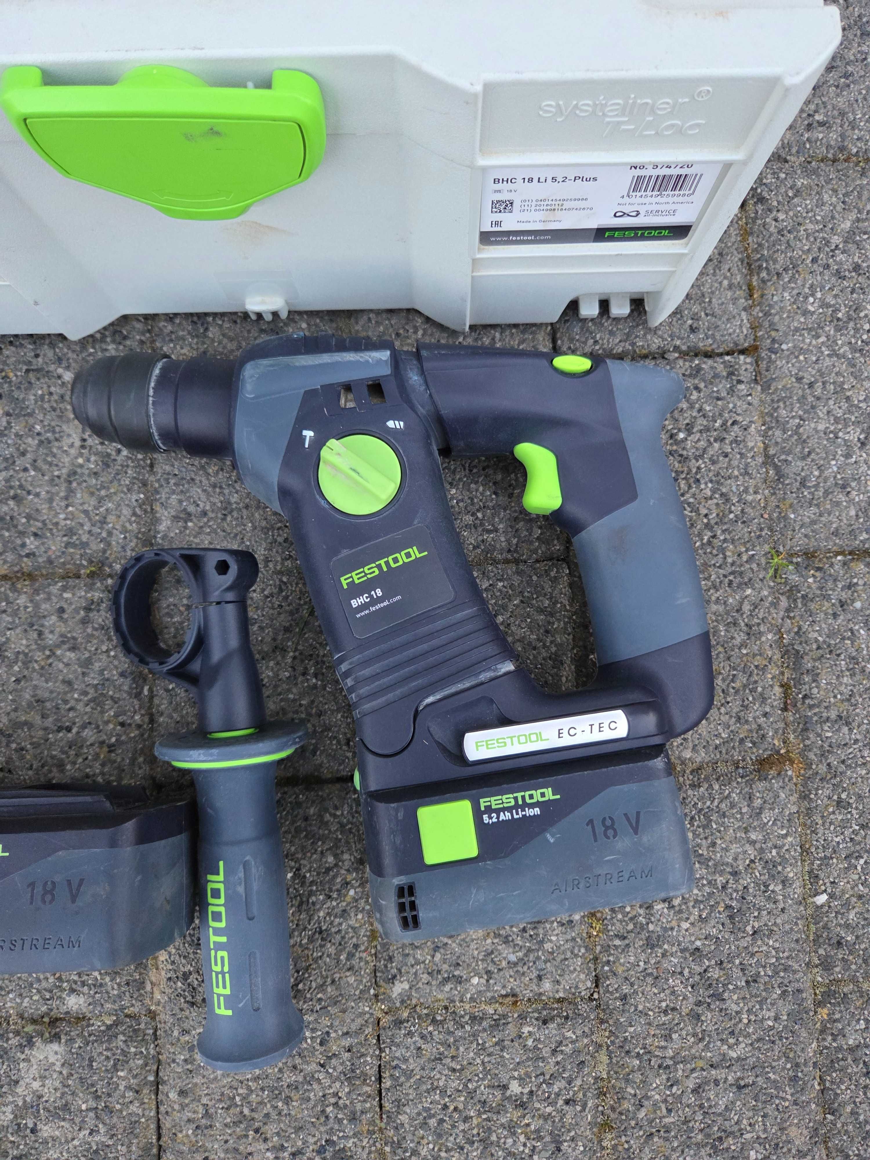 Młotowiertarka akumulatorowa Festool BHC 18 SDS plus 5,2 Ah