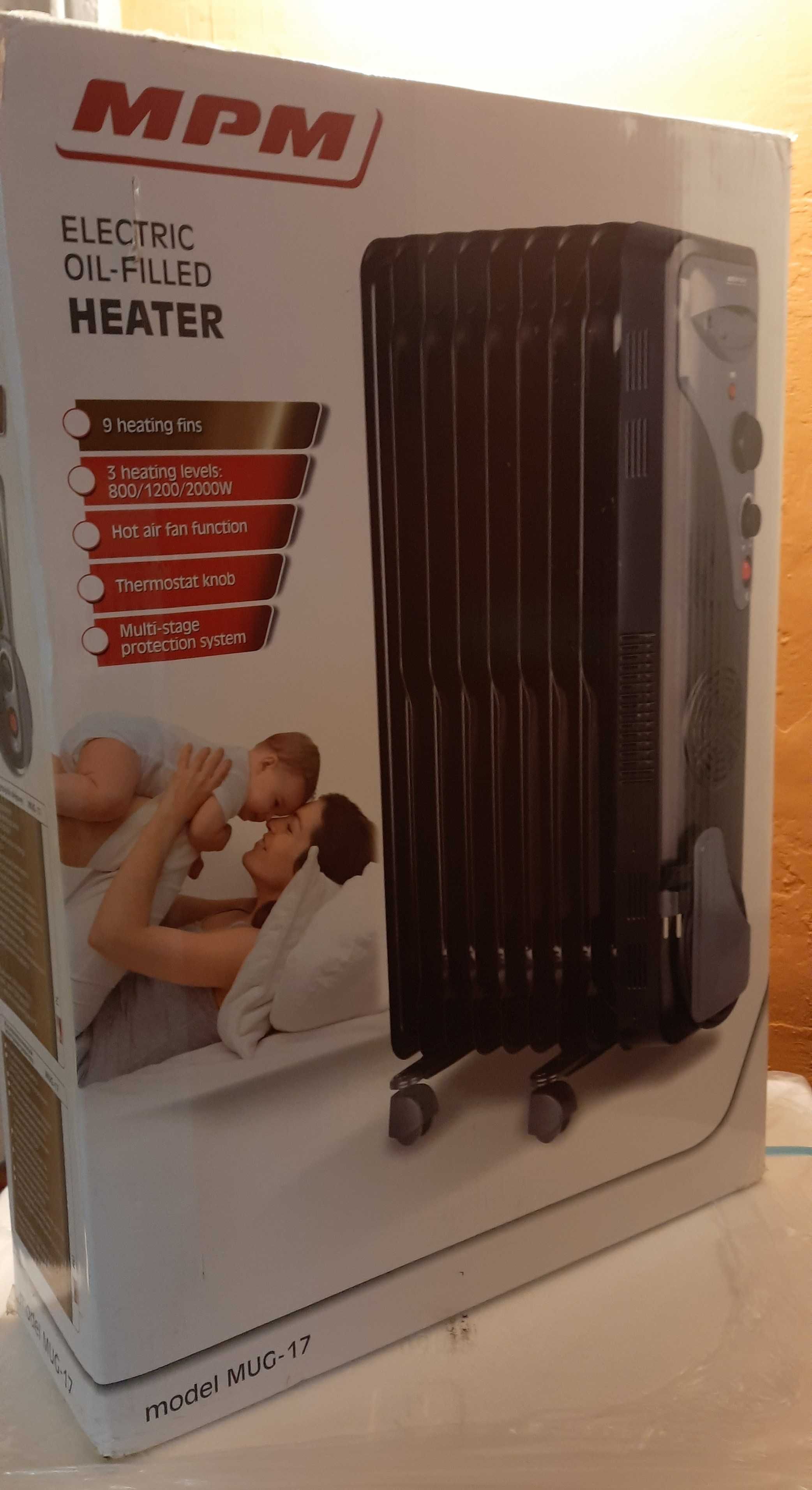 MPM elektryczny grzejnik olejowy MUG-17 NOWY