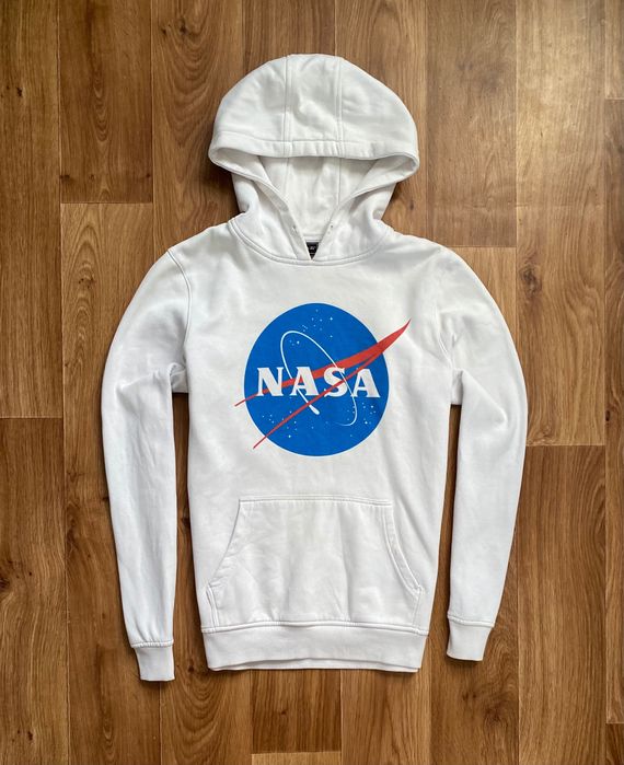 Mister Tee NASA - кофта з капюшоном худі чоловіче біле розмір M