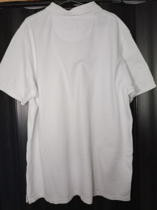 Firmowa koszulka polo biała męska rozmiar XXL