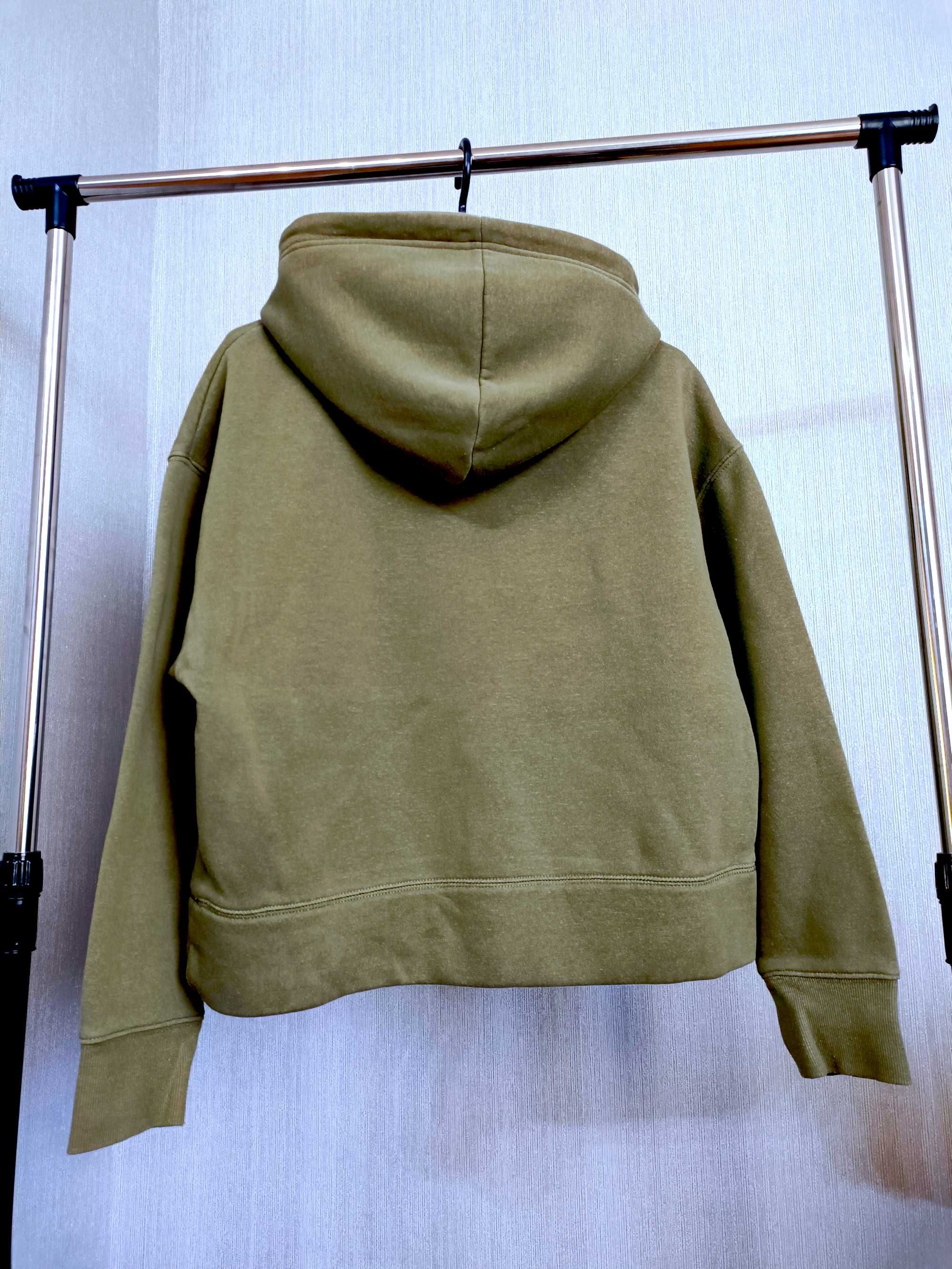 ZARA damska ciemnozielona bluza z kapturem roz. S stan bardzo dobry.