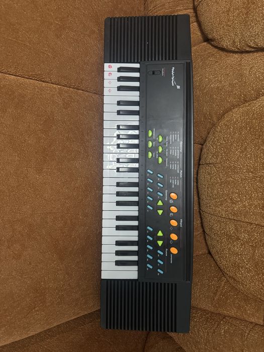 Електросинтезатор з мікрофоном Kimi Чорно-білий