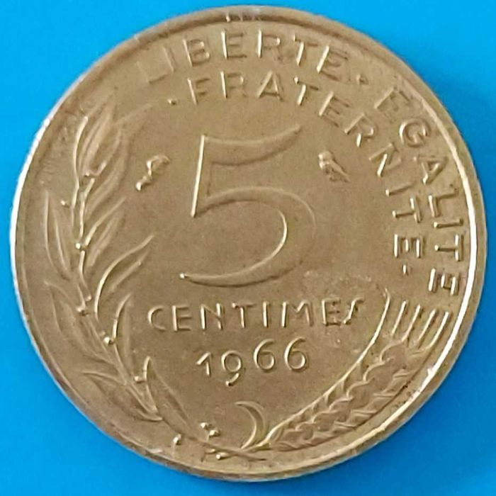 5 Cêntimos de 1966, França