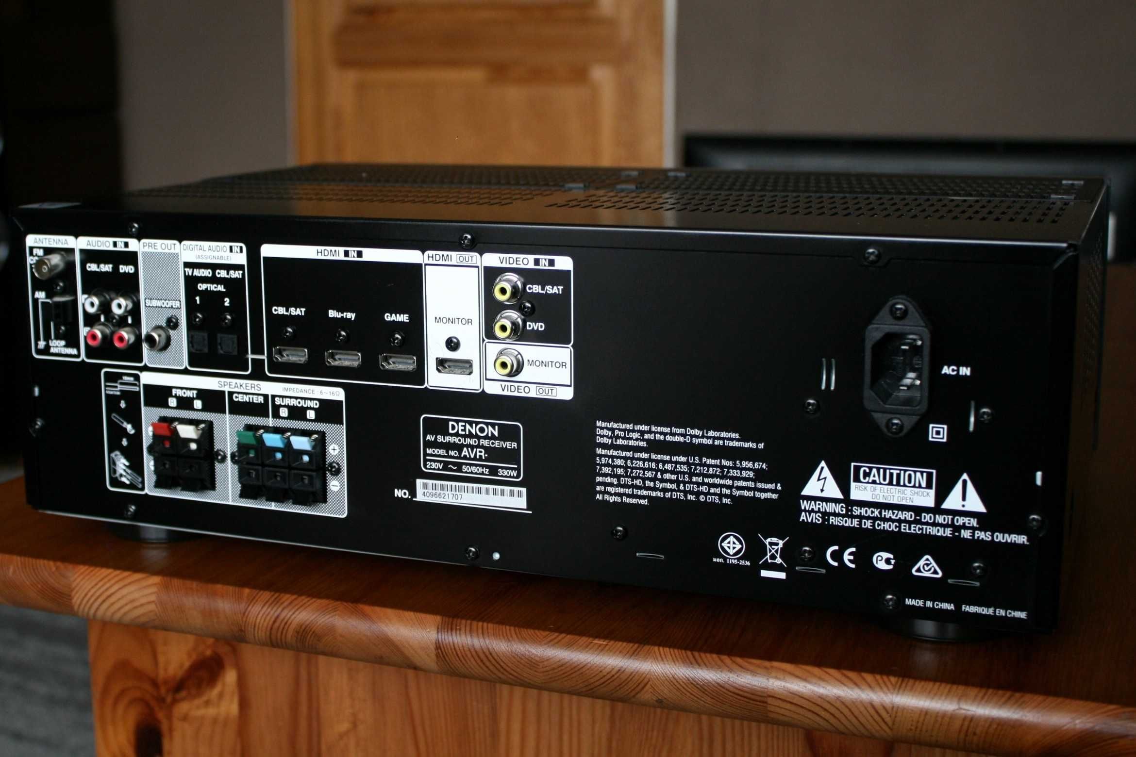 Amplituner Denon X Bluetooth HDMI 2.2 wzmacniacz 130 watt kino domowe