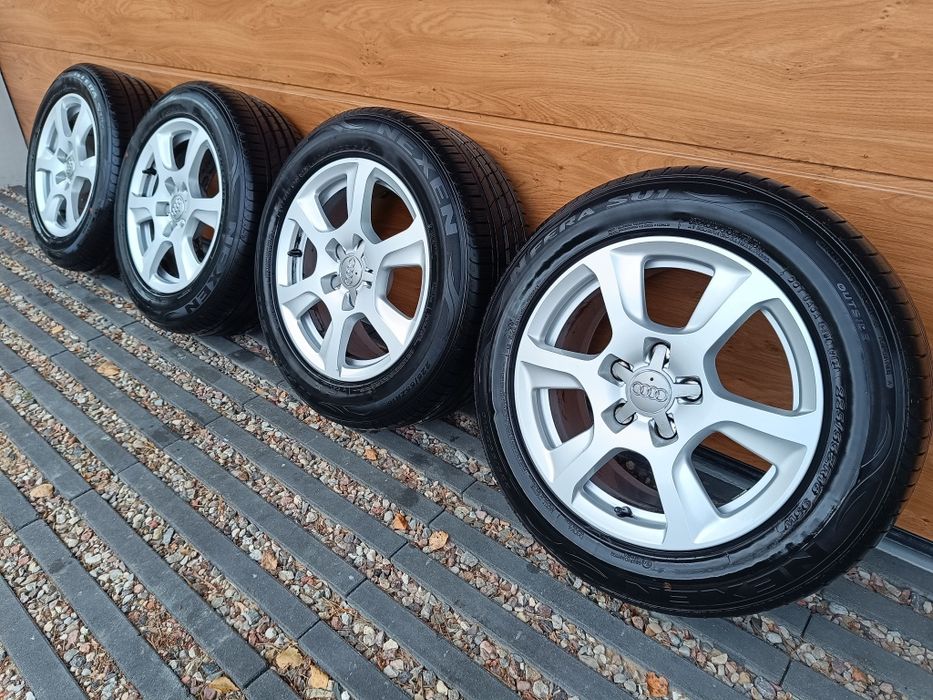 Koła Alufelgi 5x112 16" opony Nexen 225/55 5021r JAK NOWE audi a4 b8