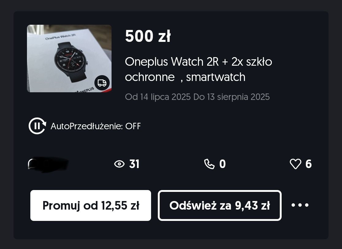 Oneplus Watch 2R + 2x szkło ochronne  , smartwatch