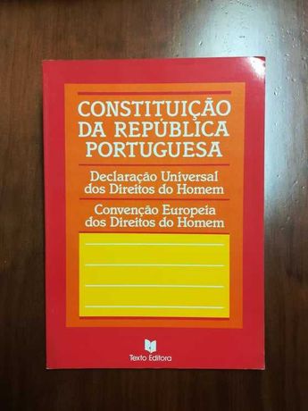 Livro - Constituição da Republica Portuguesa
