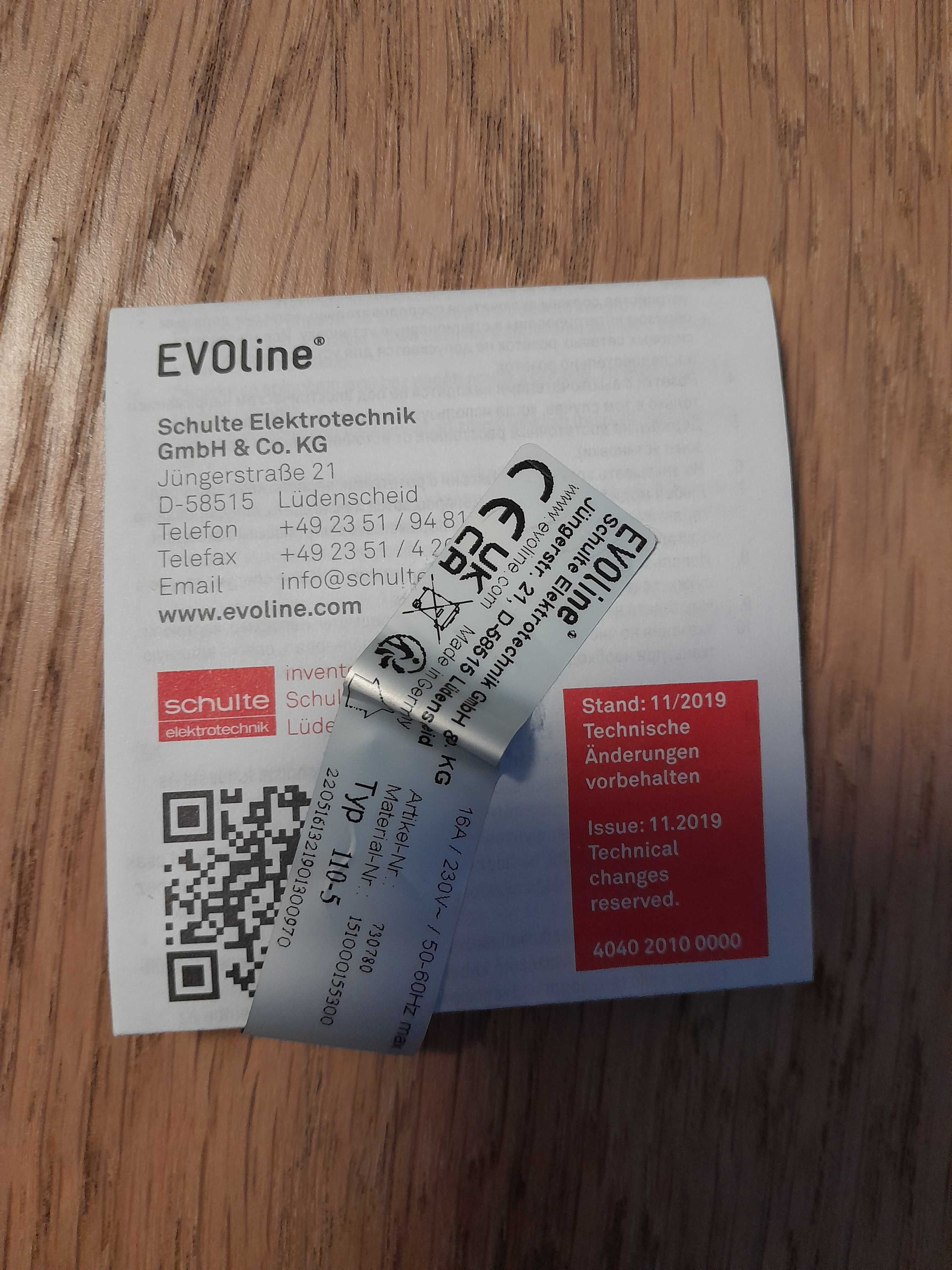 Wtyczka plaska Evoline Plug Fix