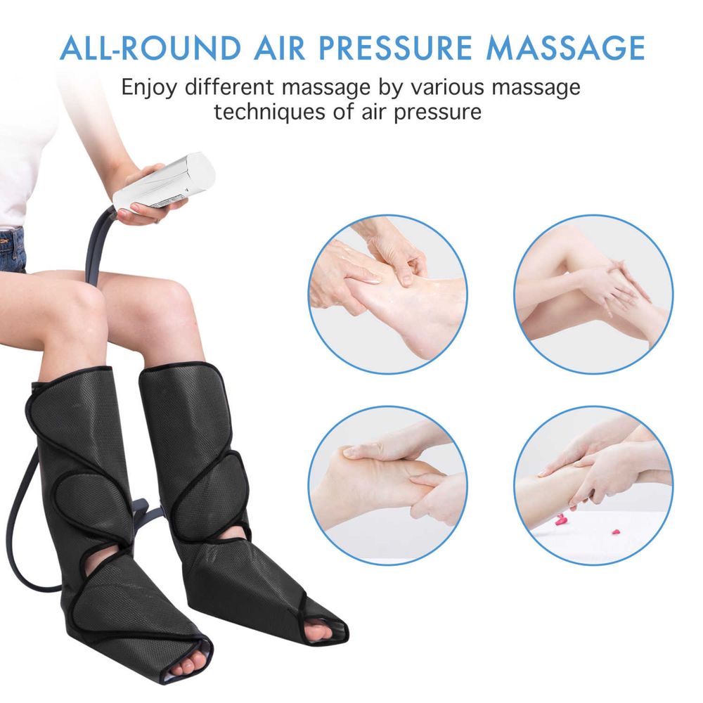 Компресійний масажер для ніг і стоп CINCOM для кровообігу з 2 режимами