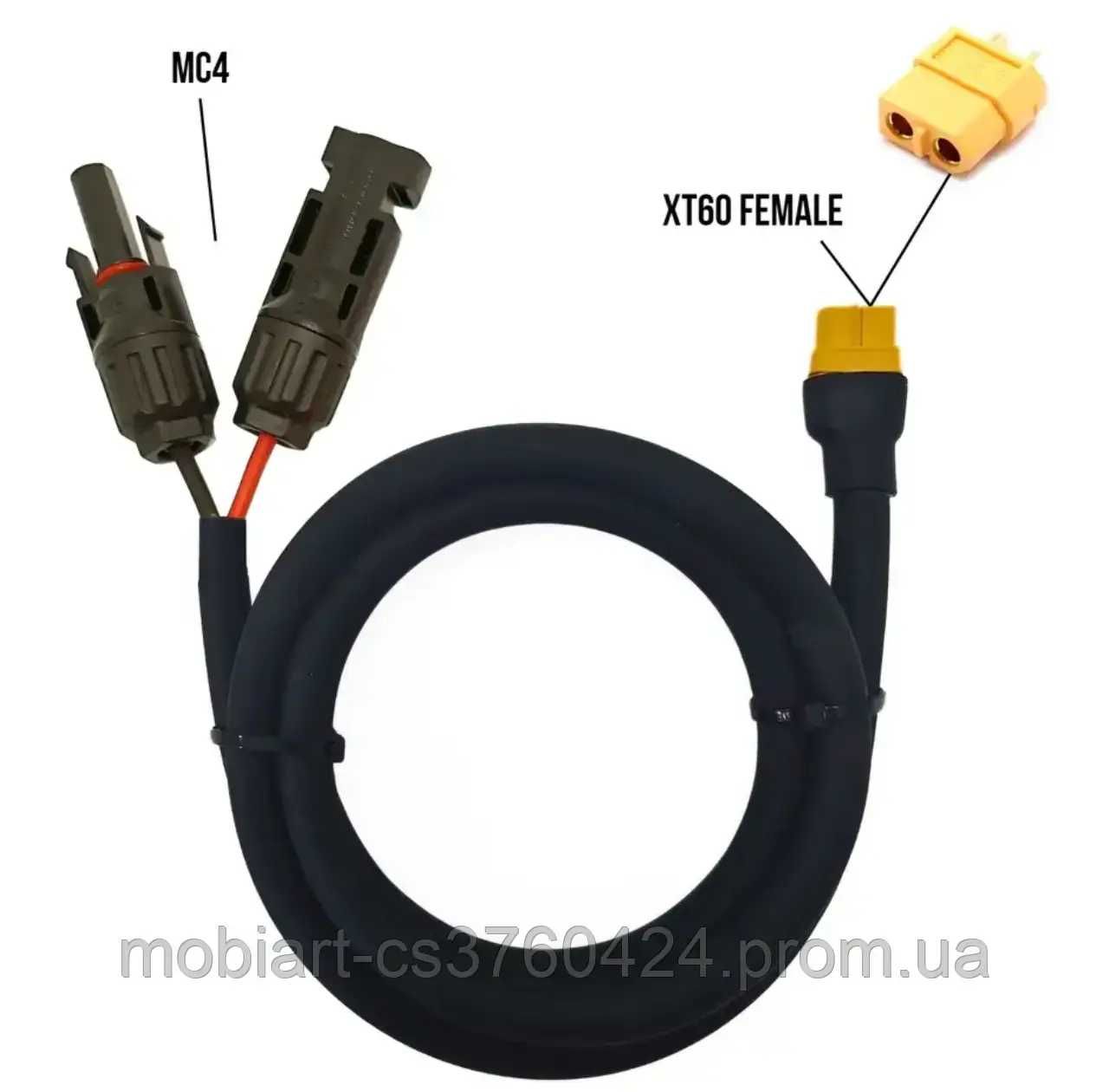 Кабель MC4 XT60 Female Solar Cabel EcoFlow Bluetti 1/2/3/5/8/10/15/20m