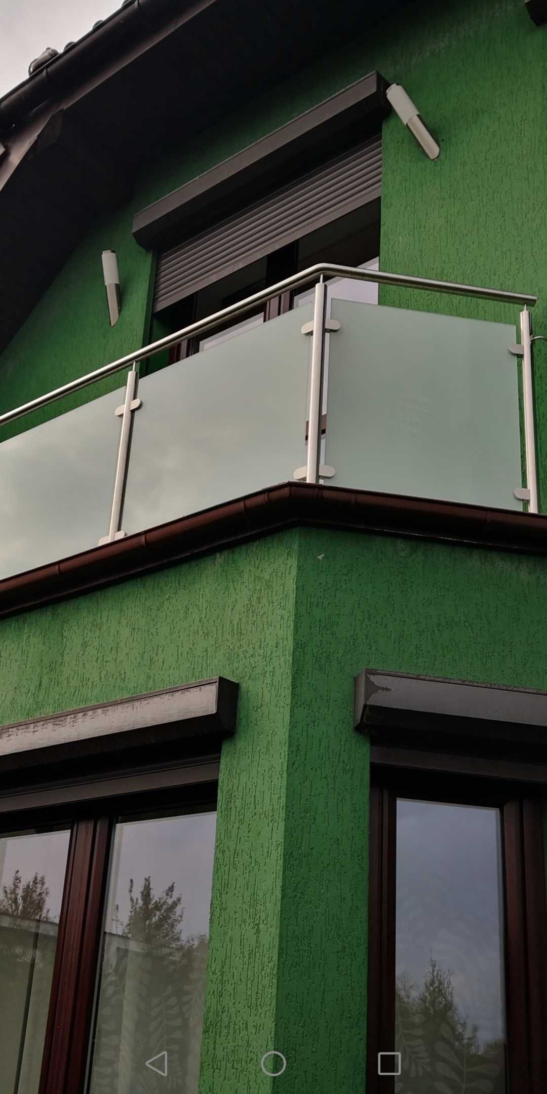 Balustrada barierka nierdzewna balkon francuski zabezpieczenie inox