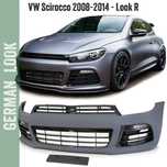 Para-choque frontal para VW Scirocco 3 com luzes diurnas de LED Look R