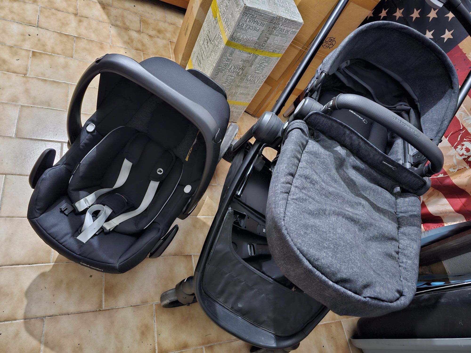 Bebé Confort Trio + Base Isofix Impecável