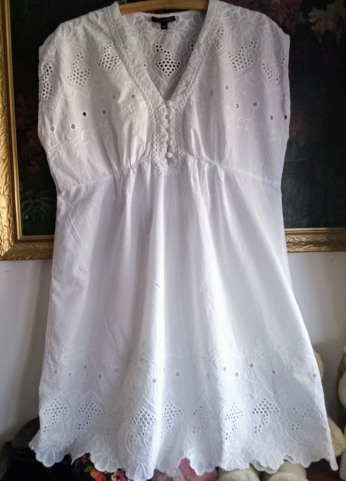 Sukienka letnia bawełna oversize 44 mini