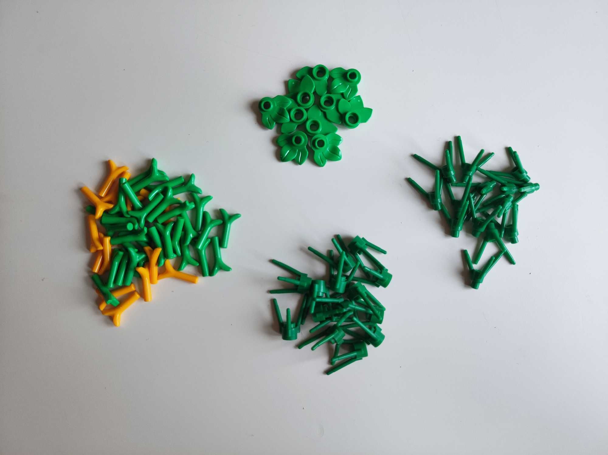 Lego mix elementy roślinność łodygi liście