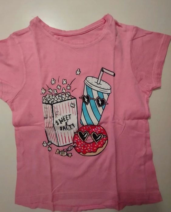 Conjunto de t-shirts várias marcas - 7/8 anos