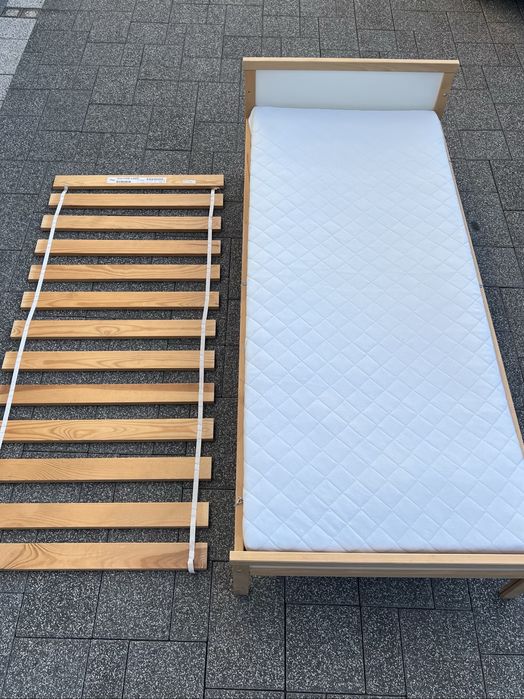 Łóżko Ikea 160x70 lozko + materac + dno - Sniglar Vyssa Underlig