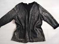 Czarny bardzo duży kardigan sweter 6XL Laura Kent