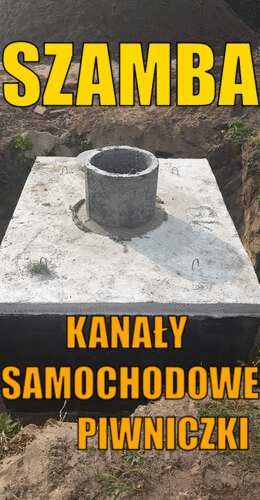 Szamba,Zbiornik szambo betonowe kanał samochodowy piwniczka deszczówka