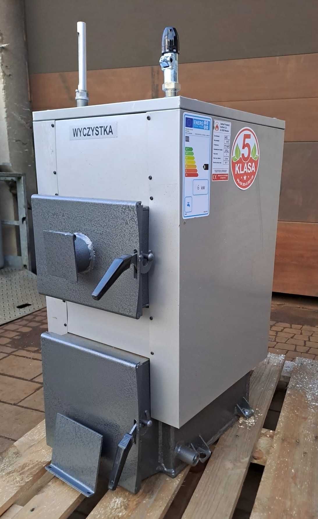 Kocioł piece piec na drewno węgiel 6kW do 60m2. Dostawa darmowa!