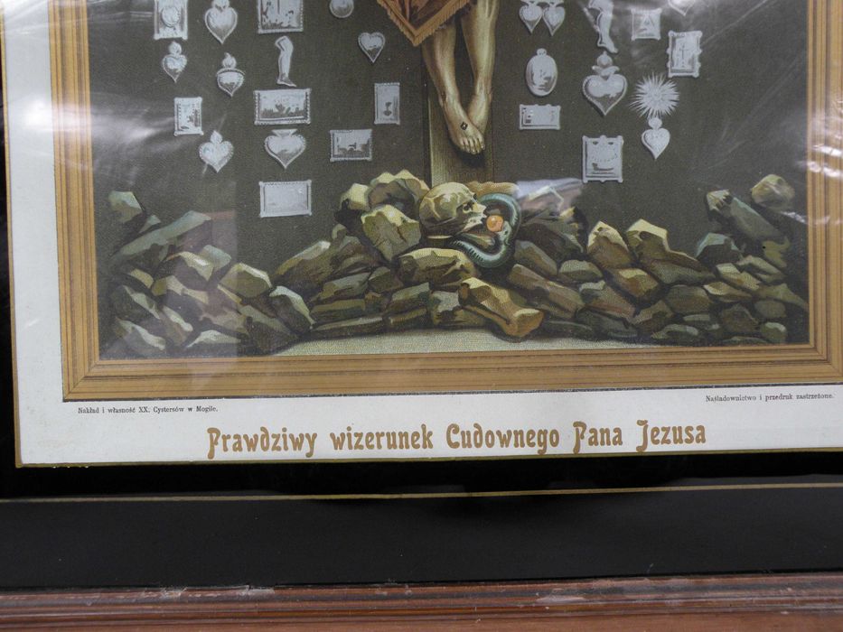 Oleodruk obraz Pan Jezus na Krzyżu kościół Cystersów w Mogile Kraków