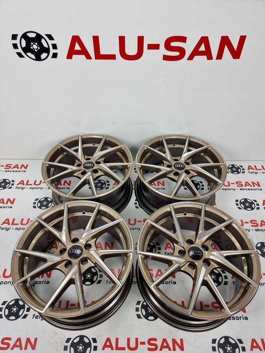 NOWE alufelgi AUDI 18" 5x112 A3 A4 A6 Q2 Q3 TT - Złote