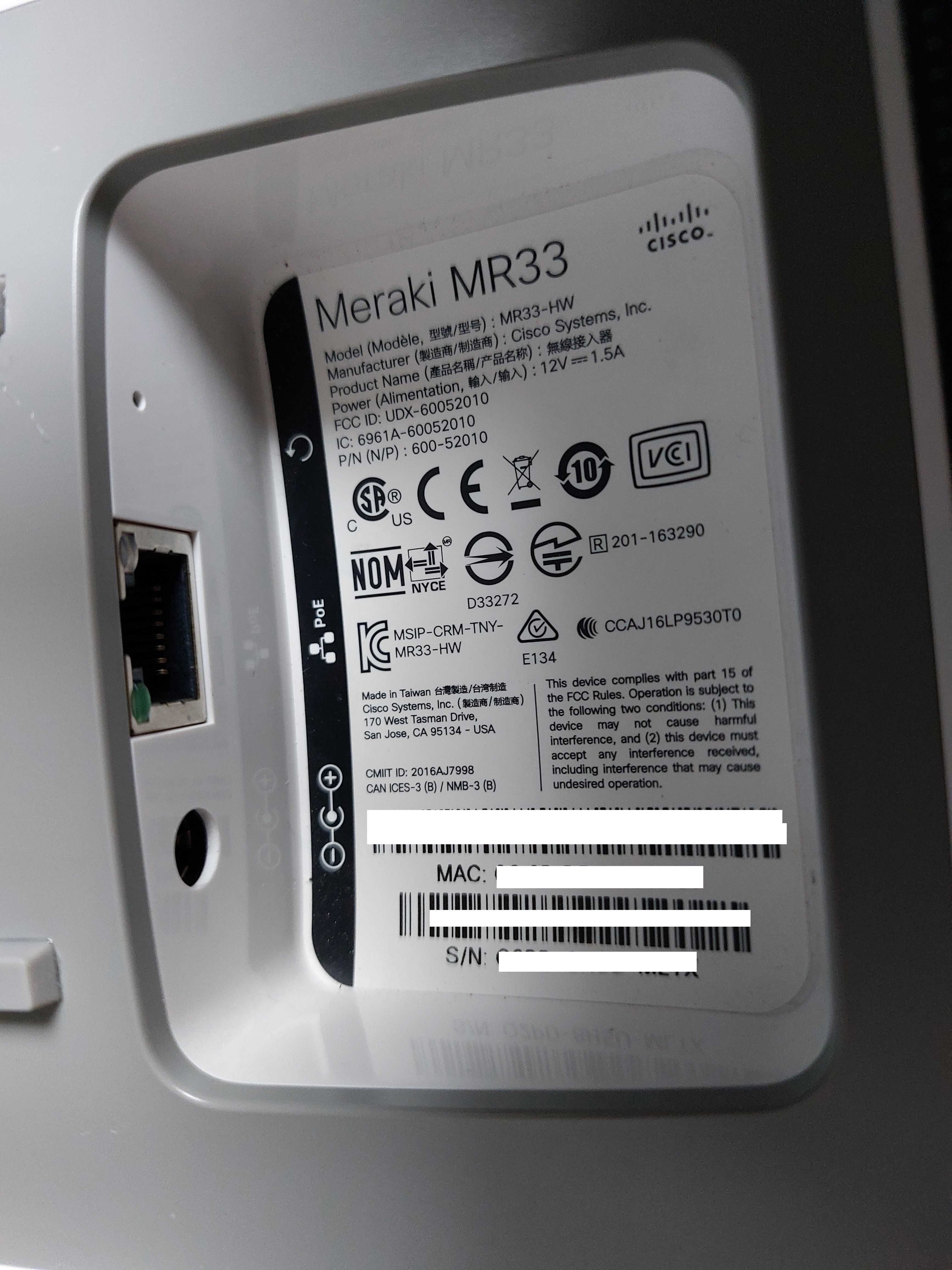 Meraki MR33 Cisco access point openwrt