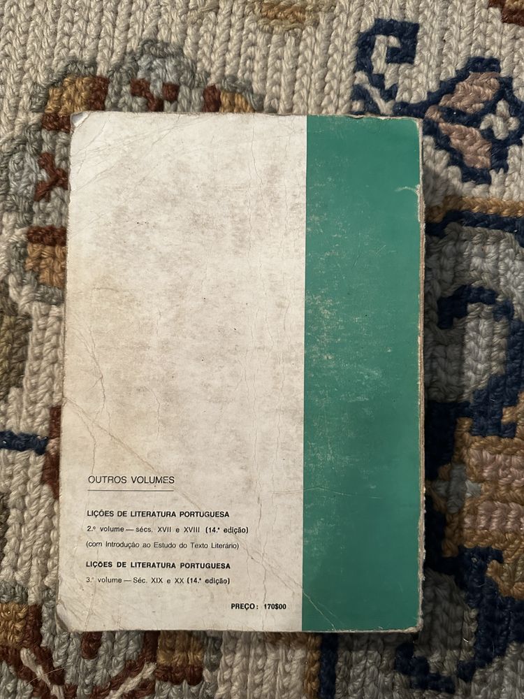 Livro “Liçoes de Literatura Portuguesa”
