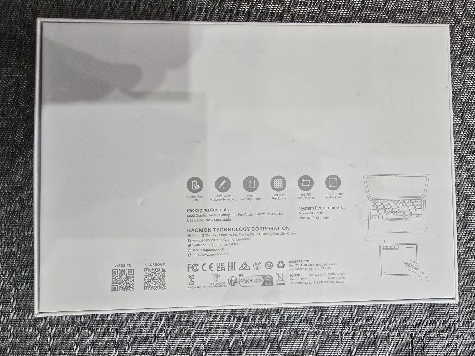Графічний планшет Gaomon s620