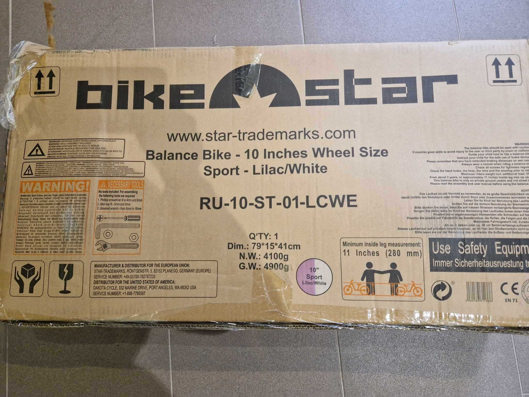 Rowerek biegowy Nowy 10" BIKESTAR