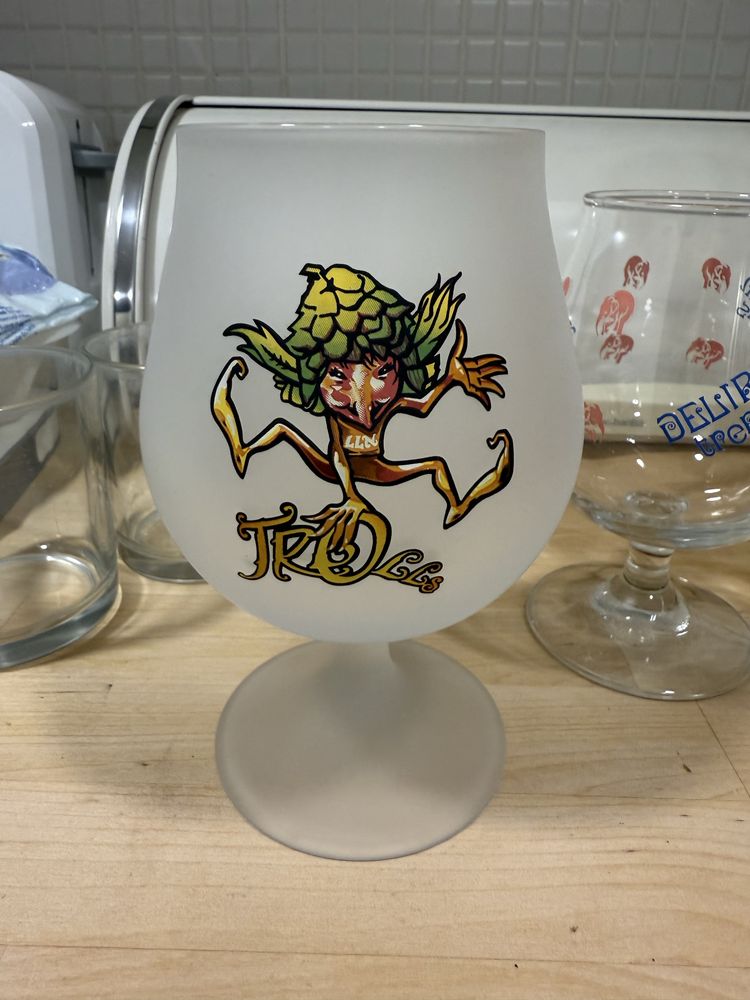 Conjunto de copos de cerveja belga
