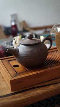 Чайник в древнем японском стиле с элементами Кинцуги 210мл