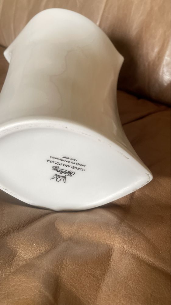 Piękny duży porcelanowy wazon nowy łezka Karolina