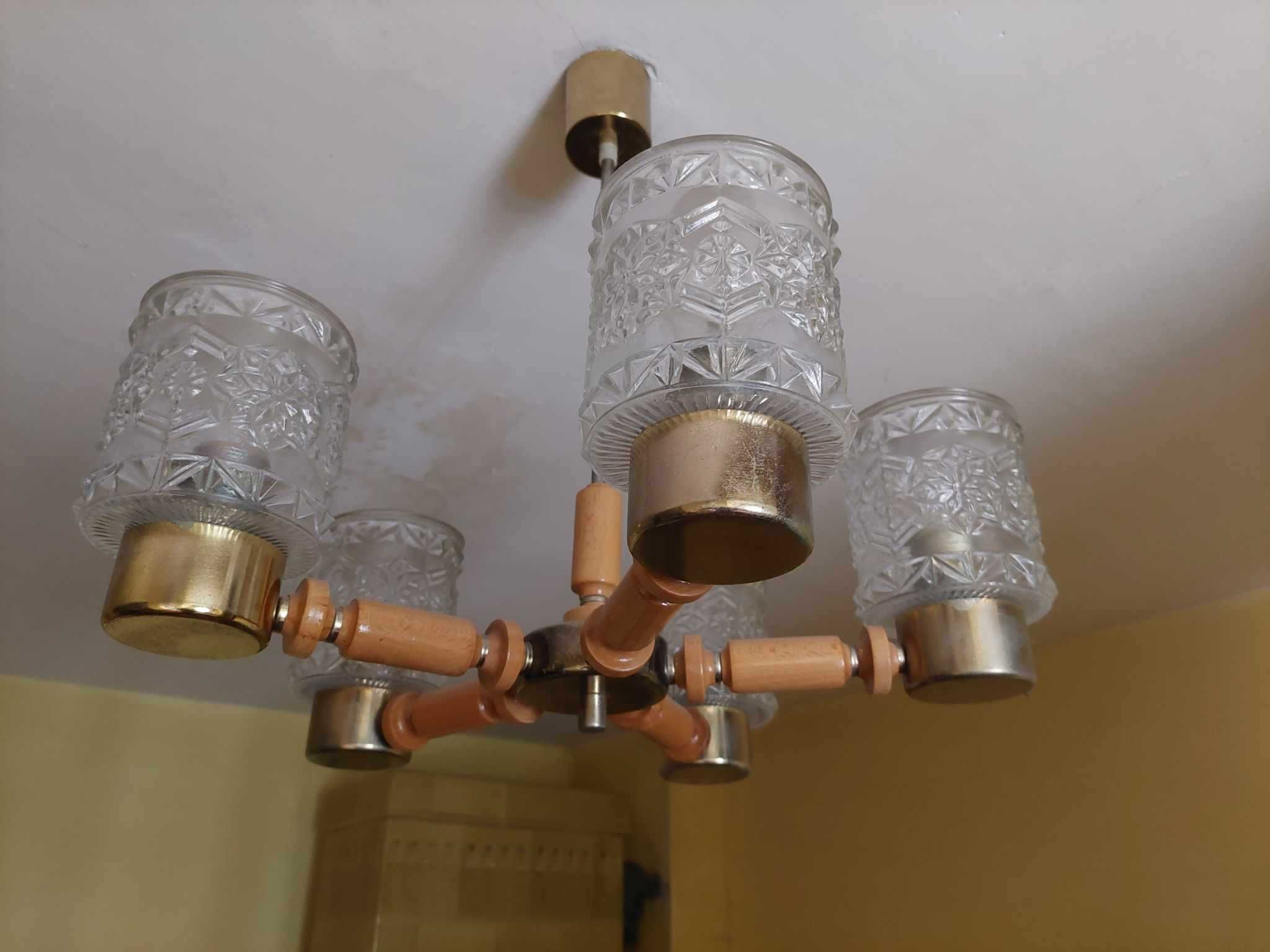 Lampa, klosze, prl, vintage, boho