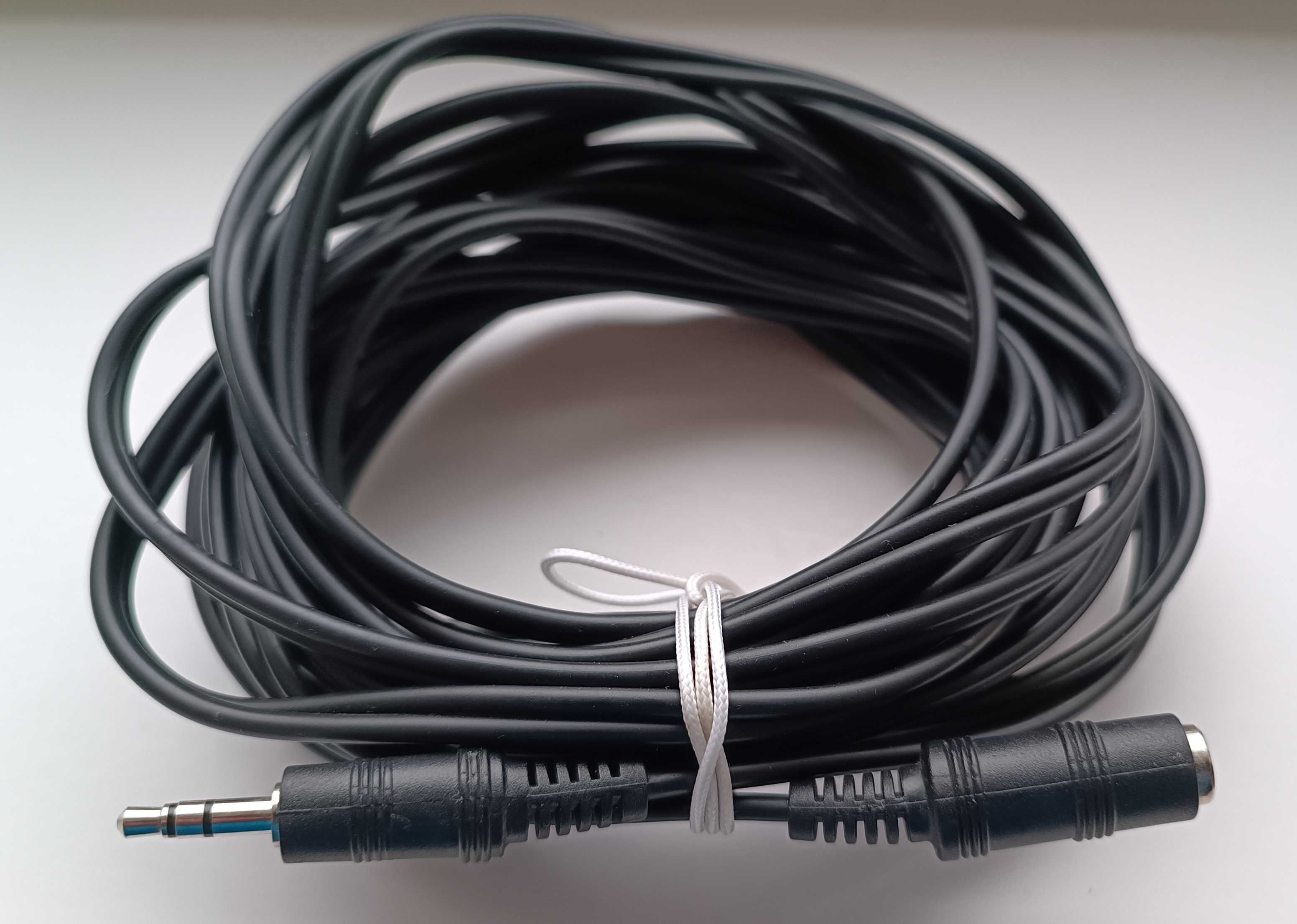 Аудио-кабель удлинитель 3.5 mini-jack 5м Black