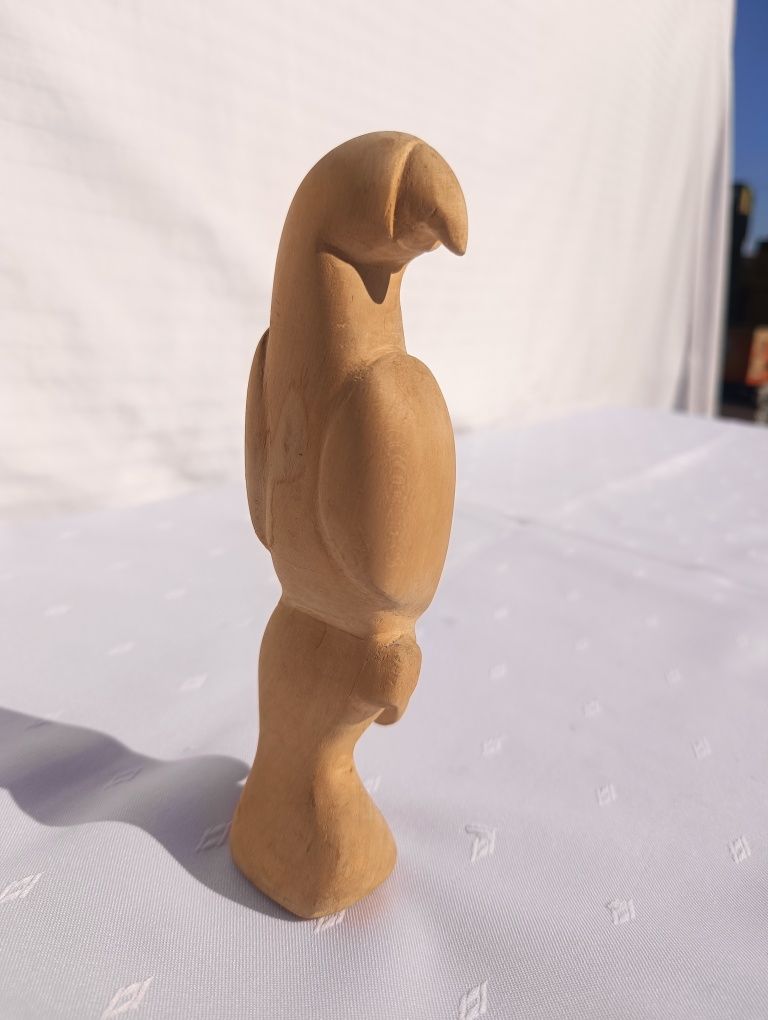 Drewniana figurka Papuga