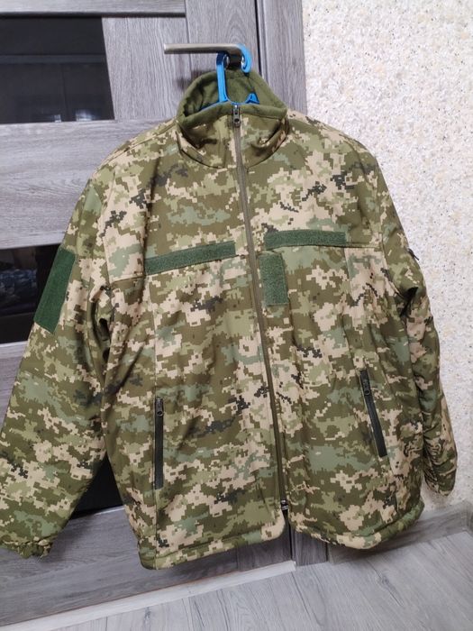 Зимова вітровологозахисна піксельна куртка, бушлат, 54/4