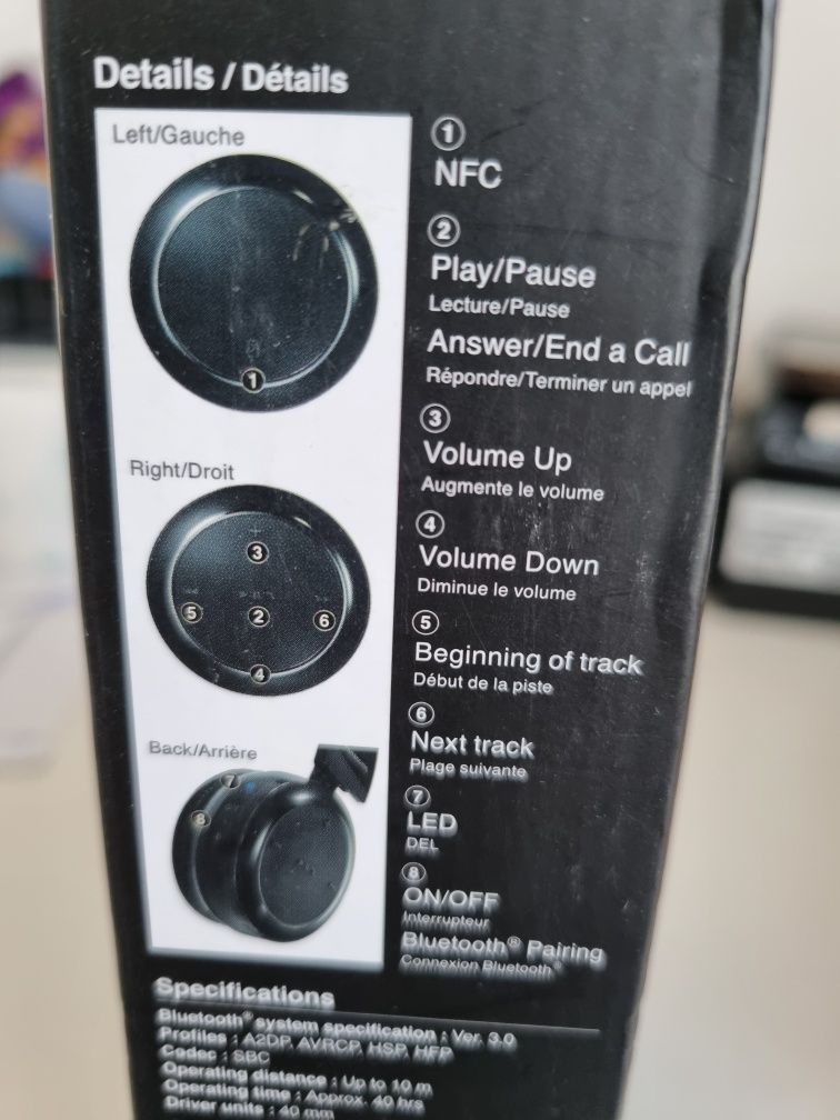 Słuchawki Panasonic RP-BTD5  bluetooth bezprzewodowe