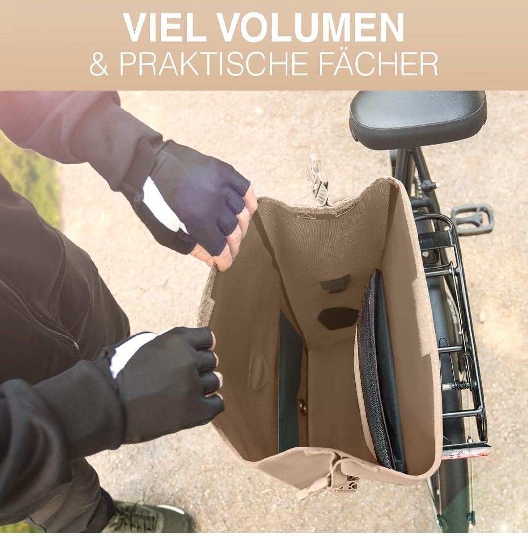 Valkental - Torba rowerowa 2 w 1 pojemność 26L