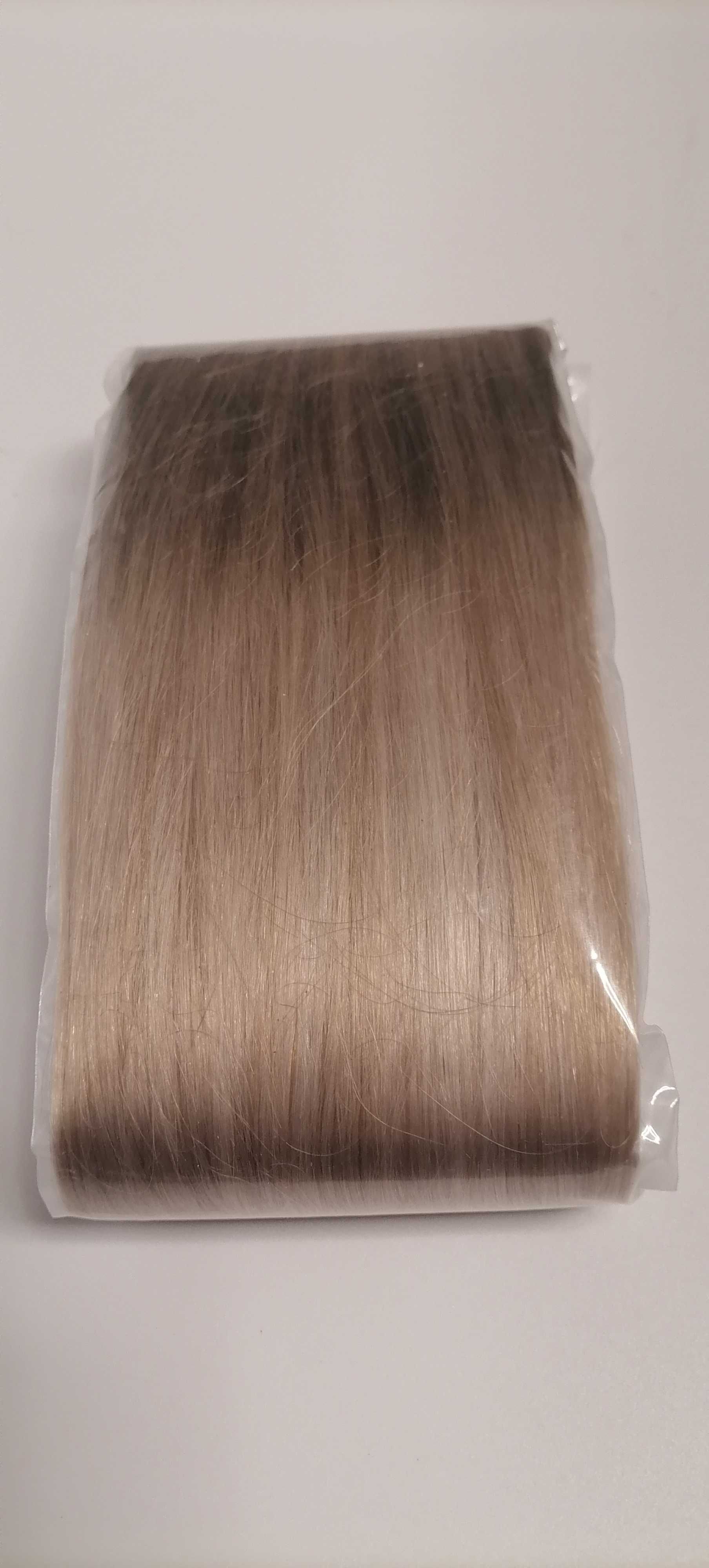 LaaVoo blond balejaż naturalne włosy doczepy treska 70gr 4 pasma 50 cm