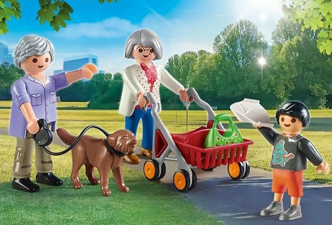 Zestaw PLAYMOBIL z serii City Life 70990 - Dziadkowie z wnuczkiem
